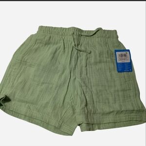 Columbia XSM Relaxed Fit Green Cotton Shorts
